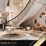 التصميم الداخلي لمدخل الفيلا