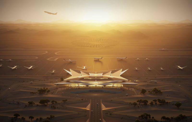 AMAALA unveils mirage-inspired airport design by Foster + Partners