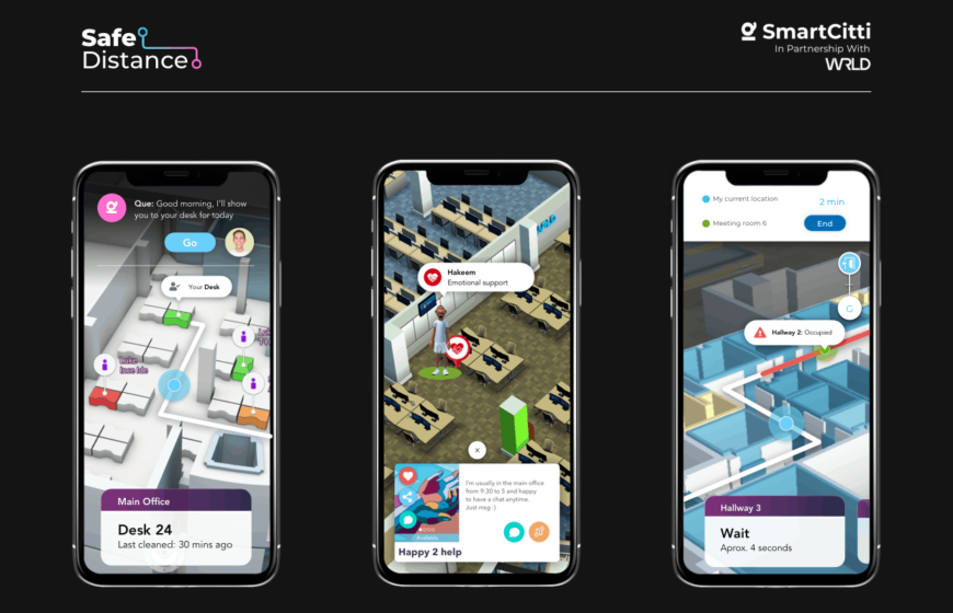 WRLD3D and SMARTCITTI launch social distancing navigation app, SafeDistance