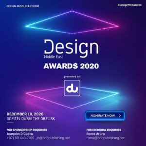 Nominations open for Design Middle East Awards 2020