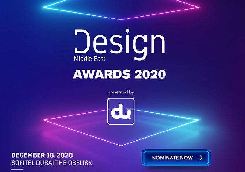 Nominations open for Design Middle East Awards 2020