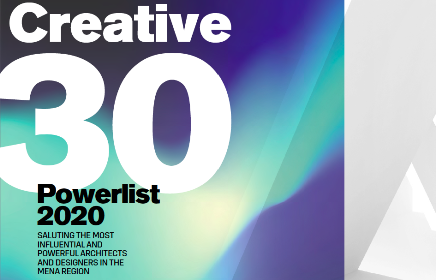 ‘Creative 30’ Powerlist 2020 – Design Middle East