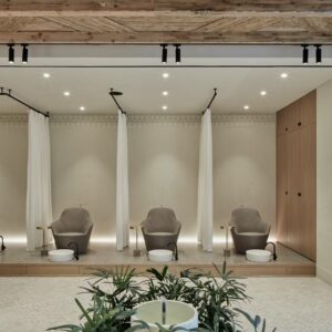 The interiors of ZAAZ Wellness & Beauty by VSHD Design are inspired by Moroccan and Berber heritage