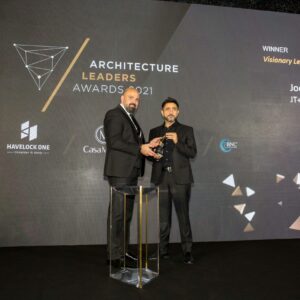 Joe Tabet from JT+Partners wins Visionary Leader of the Year award at Leaders Architecture Awards 2021