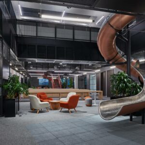 At Miral HQ, created by GAJ, the indoor slide is the highlight
