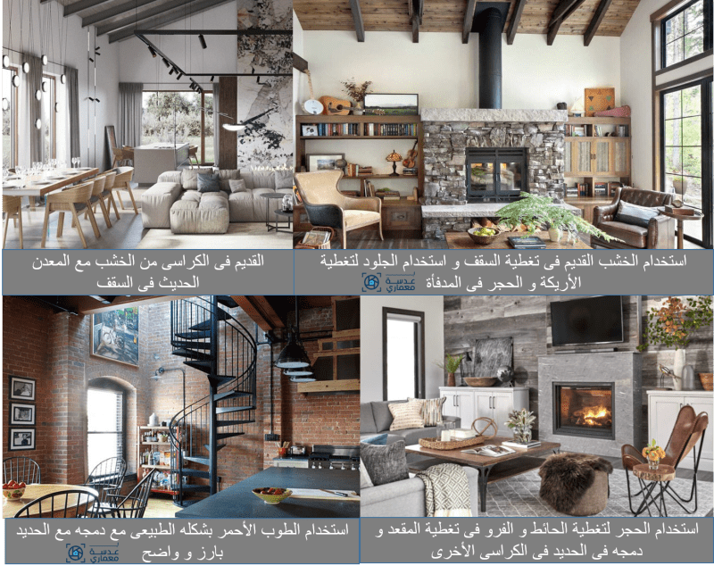 أحدث صيحات التصميم الداخلي للمنازل 2021- التصميمات التى تجمع بين القديم و الحديث