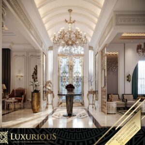 تصميم داخلي فيلا طراز كلاسيك في الدمام