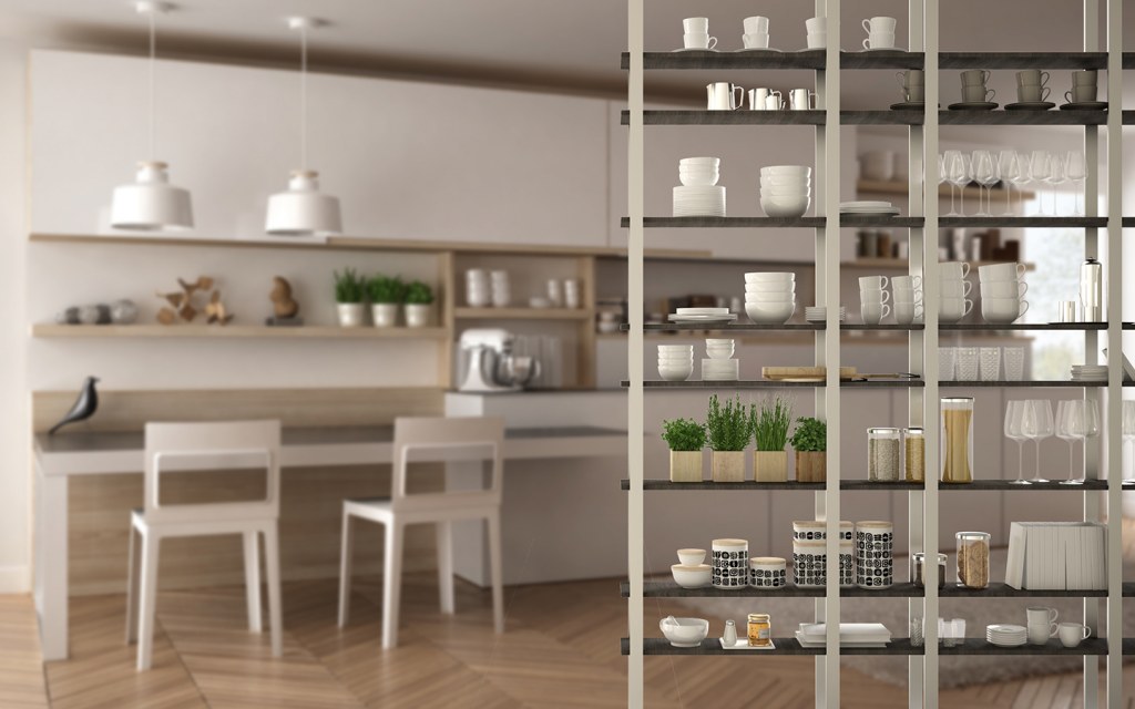 غلاق المطبخ المفتوح على الصالة