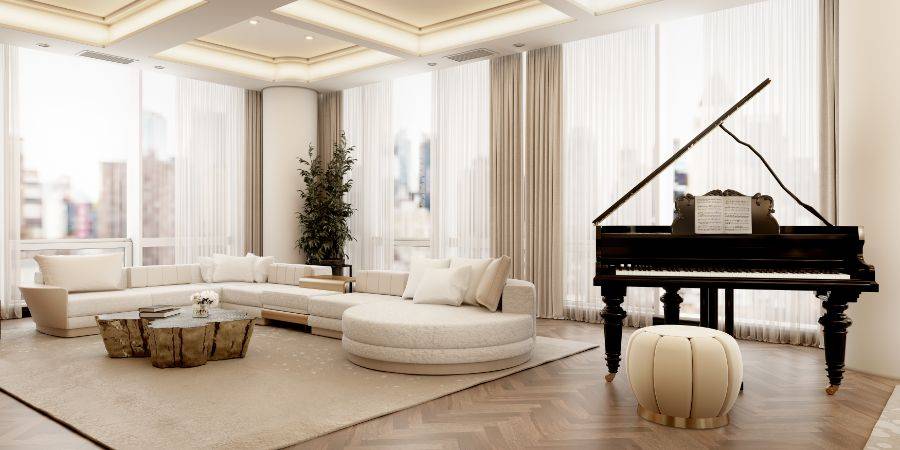 Trend Luxury Monochromatic Living Rooms I TRENDBOOK