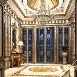 تصميم داخلي فيلا على طراز كلاسيك في الرياض