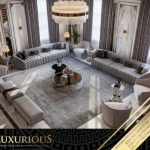 تصميم داخلي فيلا على طراز كلاسيك في الرياض