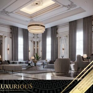 تصميم داخلي فيلا على طراز كلاسيك في الرياض