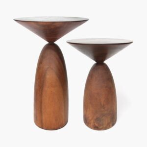 Master craftsmen in Bangladesh create the award-winning Koroi side table, which is one-of-a-kind