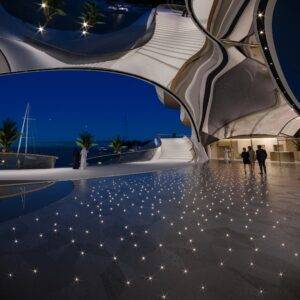 AMAALA reveals designs of the Triple Bay Yacht Club by architectural firm HKS