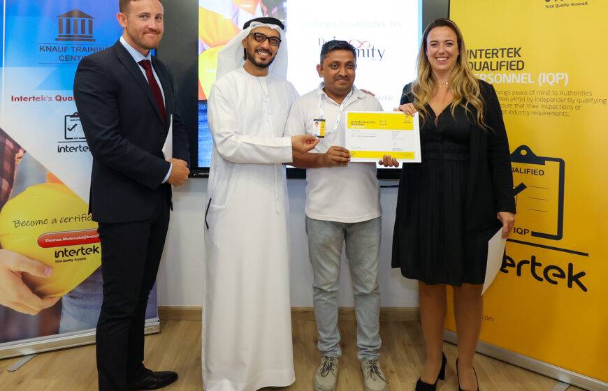 Design Infinity becomes the UAE’s first qualified Knauf gypsum Installer