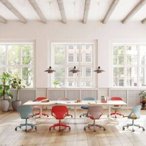 Herman Miller and Studio 7.5 introduce Zeph, a revolutionary ergonomic colourful office chair