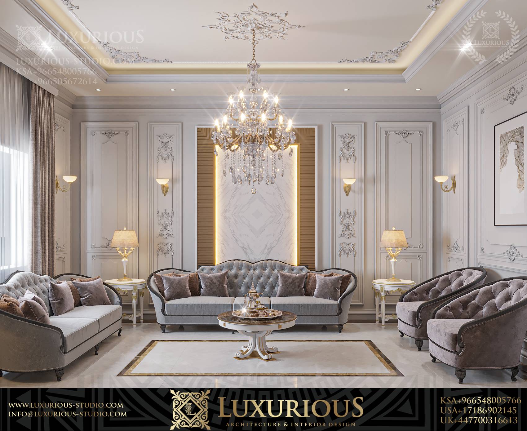 LUXURIOUS INTERIOR DESIGN لوكجريوس للتصميم والديكور – شركة رائدة في التصميم الداخلي