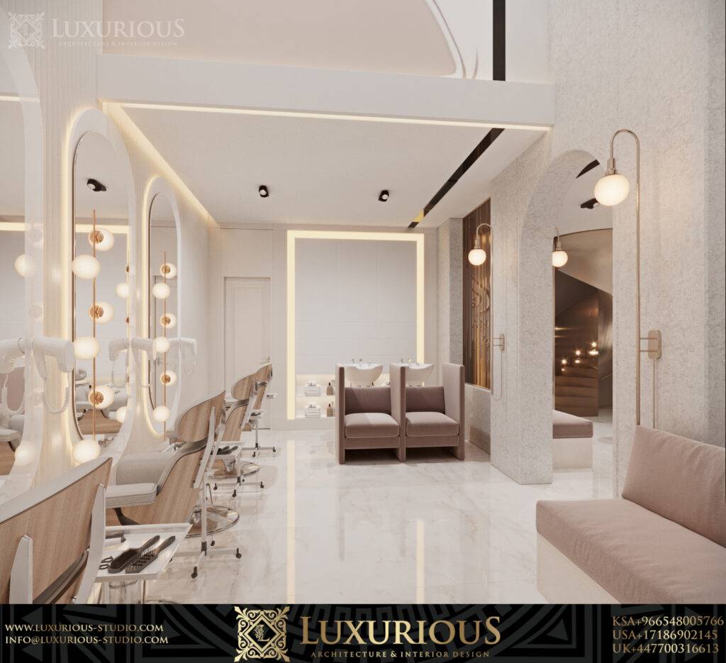 SALON INTERIOR DESIGN تصميم داخلي صالون تجميل