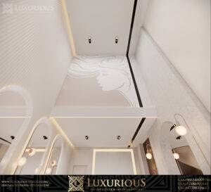 SALON INTERIOR DESIGN تصميم داخلي صالون تجميل