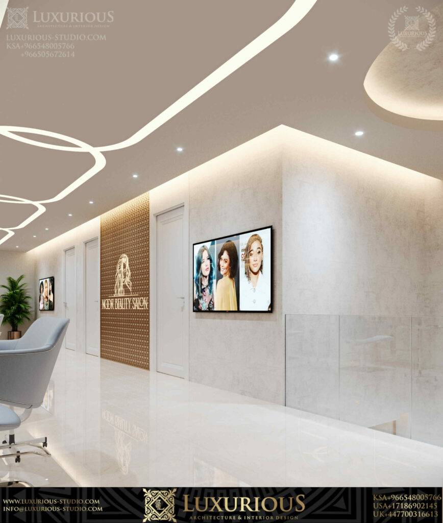 SALON INTERIOR DESIGN تصميم داخلي صالون تجميل