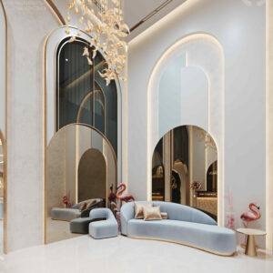SALON INTERIOR DESIGN تصميم داخلي صالون تجميل