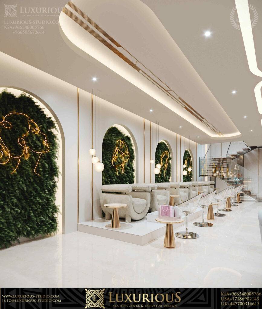 SALON INTERIOR DESIGN تصميم داخلي صالون تجميل