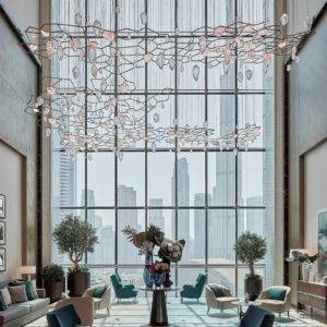 Preciosa creates a new bespoke installation for the Address Fountain Views Hotel