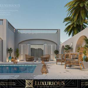 تصميم شاليه على الطراز اليوناني