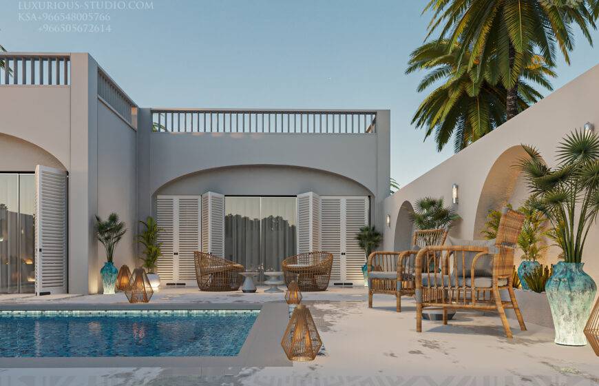 تصميم شاليه على الطراز اليوناني