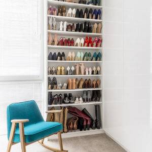 طرق اختيار تصاميم خزانة احذية