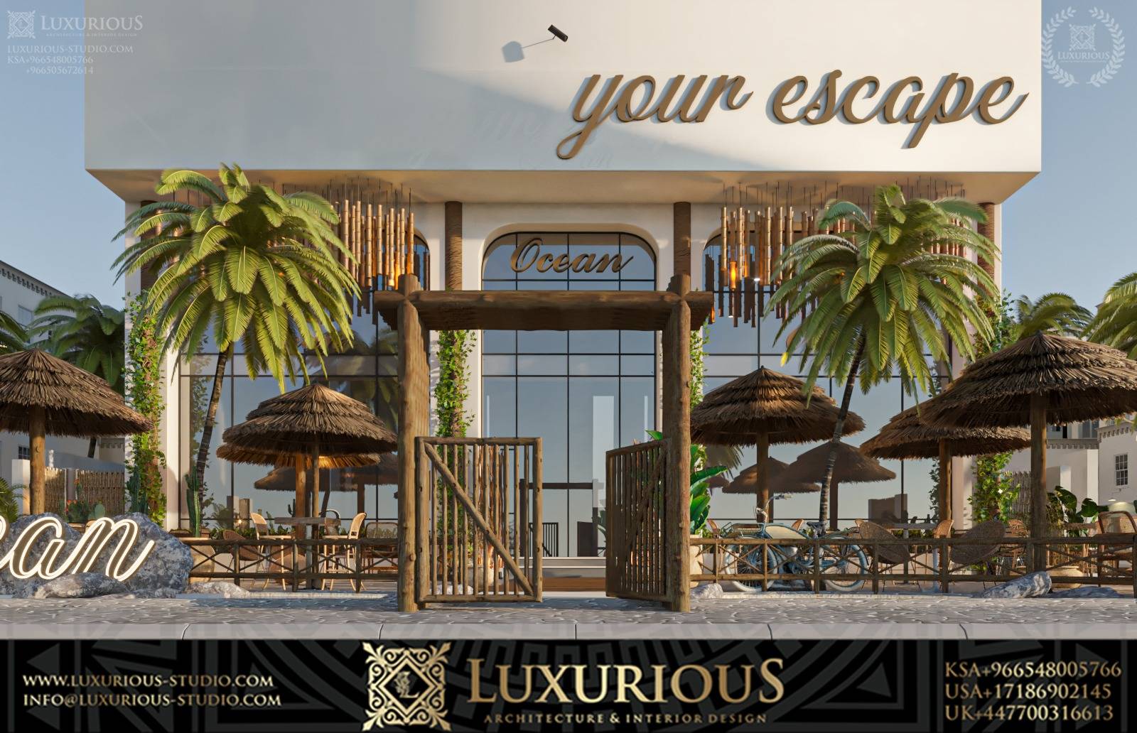 Ocean تصميم مطعم