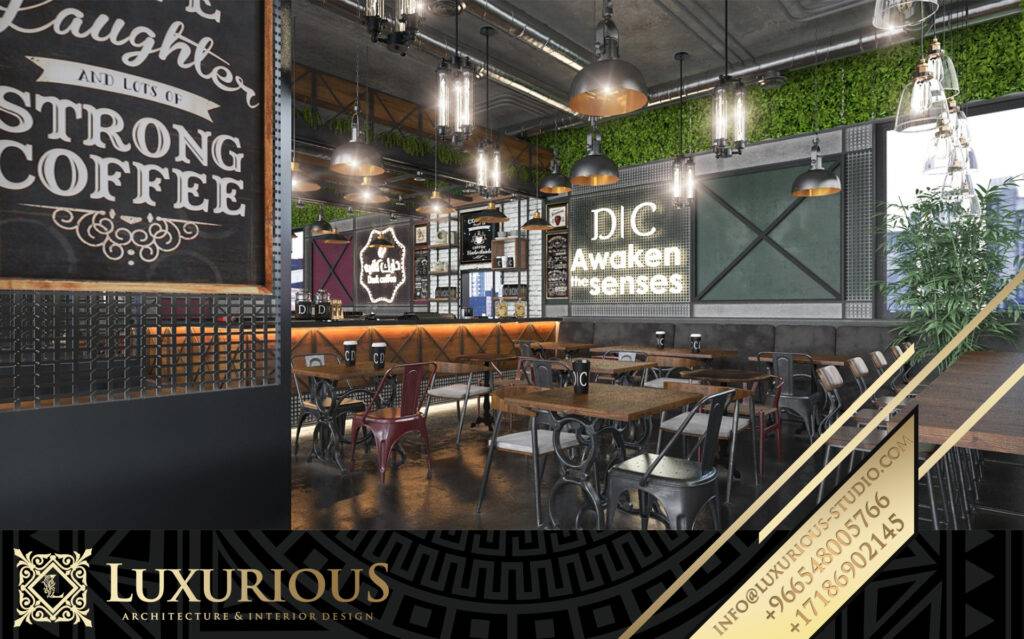 Dark Cafe تصميم كوفي شوب