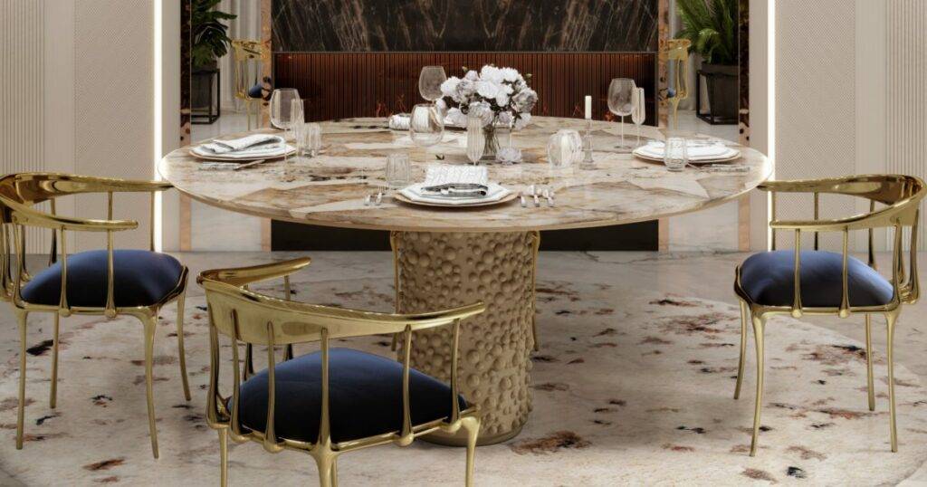 5 Luxury Dining Tables For Opulent Dining Room Atmospheres