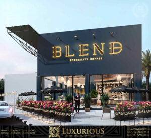 Blend Cafe تصميم كوفي شوب