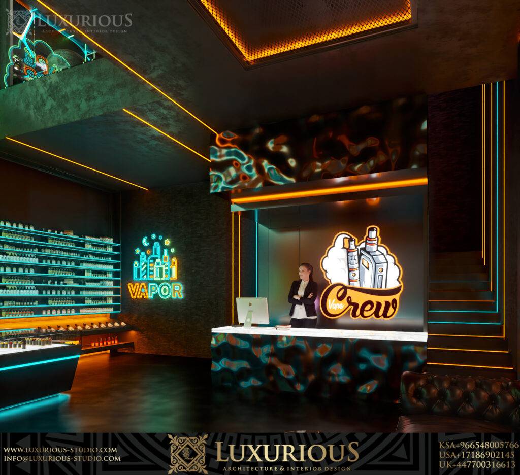 Crew Vape تصميم محل فيب