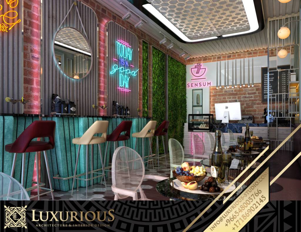 7SENSUM CAFE تصميم كوفي شوب