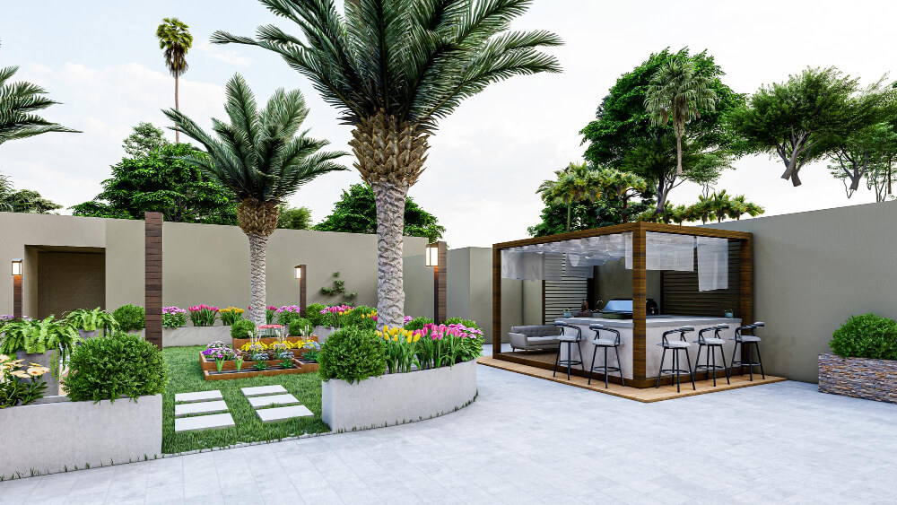 تصميم استراحات مزارع