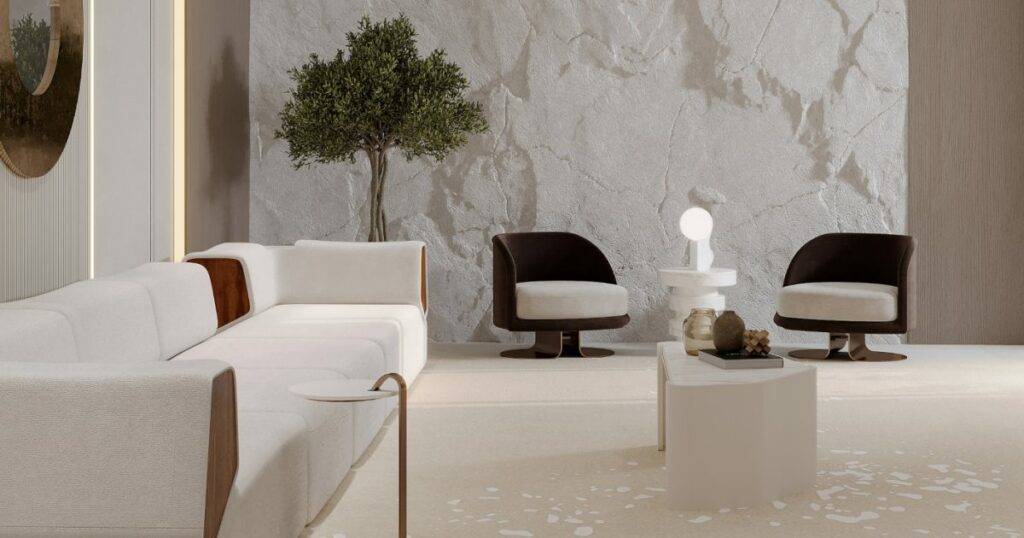 Nature-inspired Living Room In Partnership With Fatema Mohamed