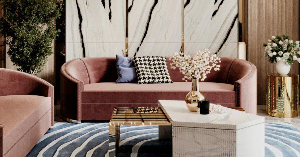 Luxury Living and Dining Area In Partnership With Omar Hussam