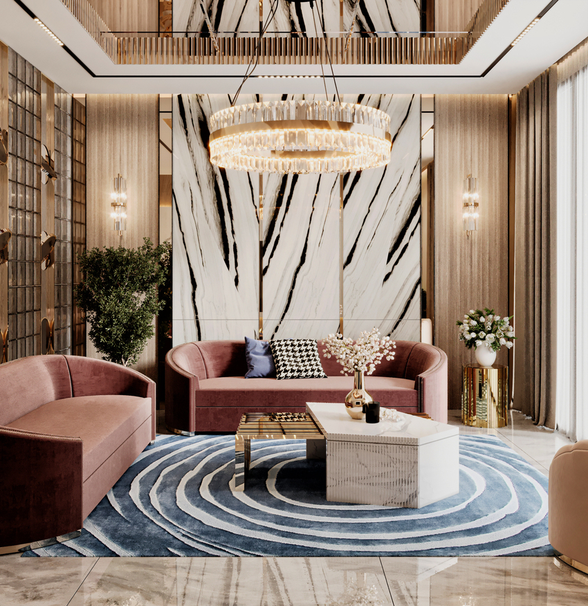Luxury Living and Dining Area In Partnership With Omar Hussam 214 m1