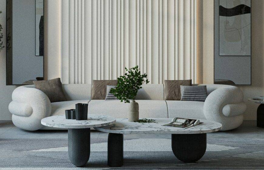 Soothing Art Deco Living Room In Partnership With Ahmad Albeik