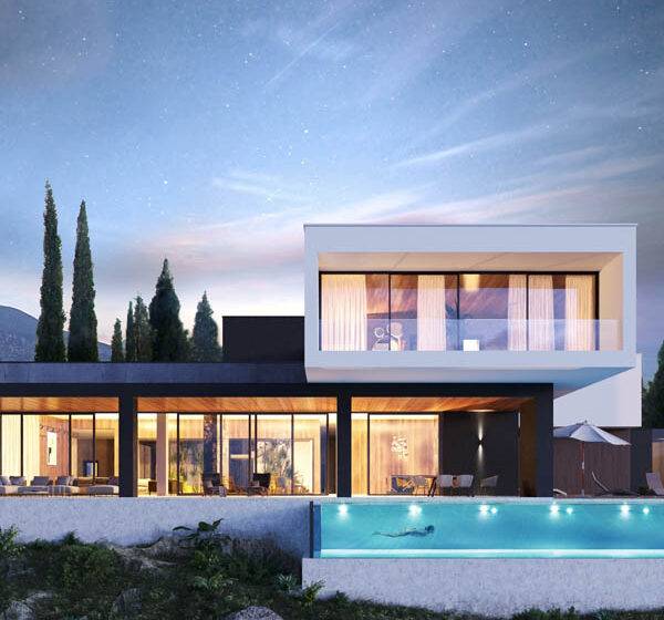 واجهات فلل وتصاميم فلل مودرن من تصاميم Studia 54