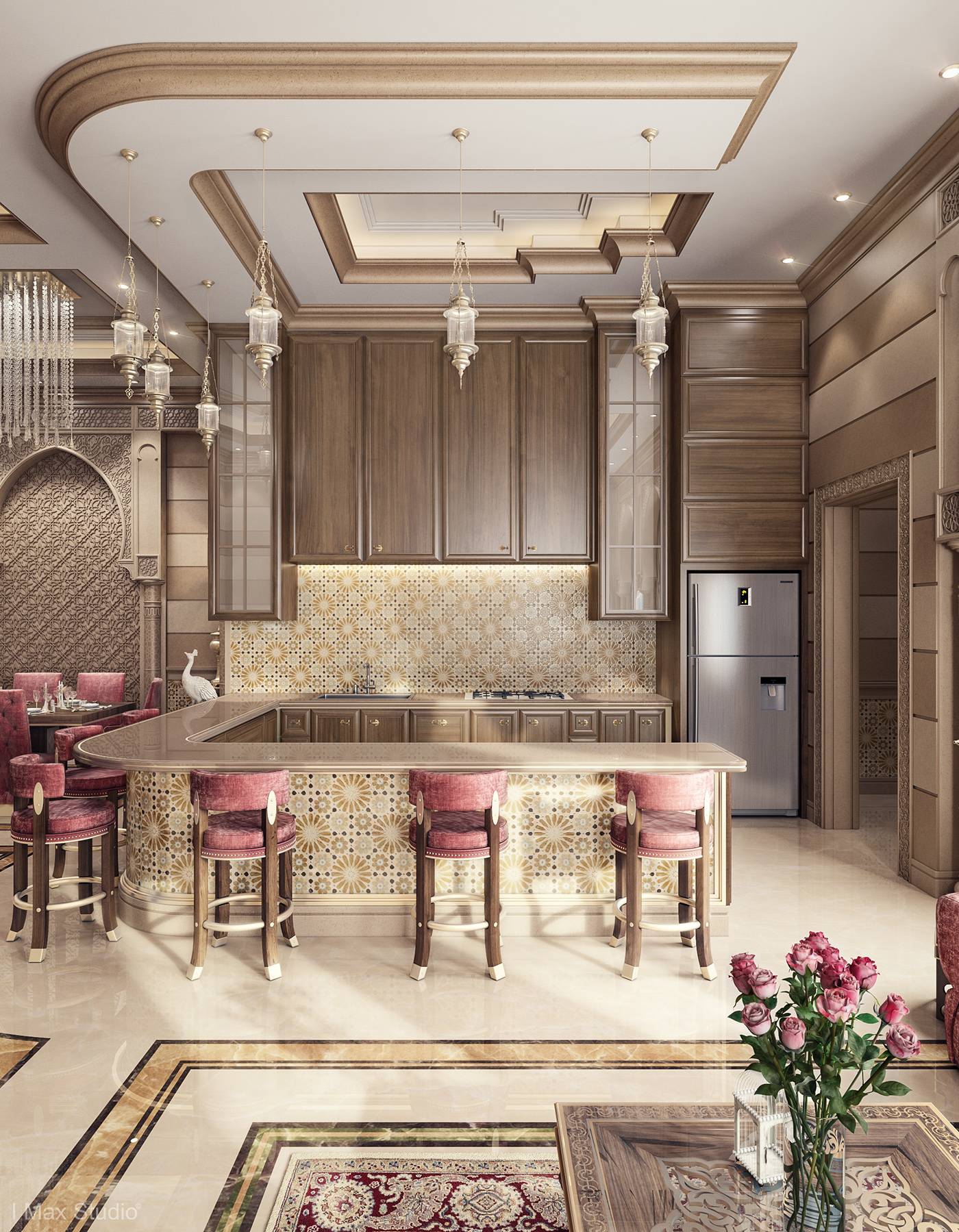 الطراز الأندلسي في التصميم الداخلي