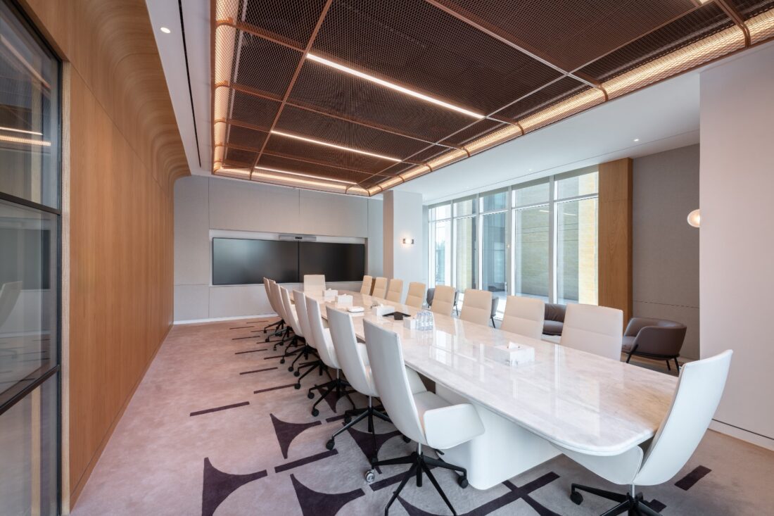 Bluehaus designs ergonomic and inviting interiors for Credit Suisse's new Riyadh office