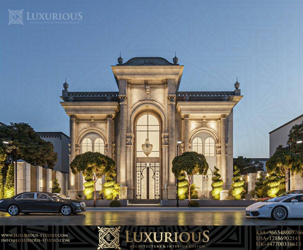 Luxury Classic Villa Exterior Design – Saudi Arabia