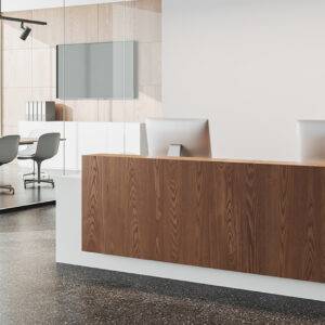 أفكار ديكورات مكاتب استقبال عصرية