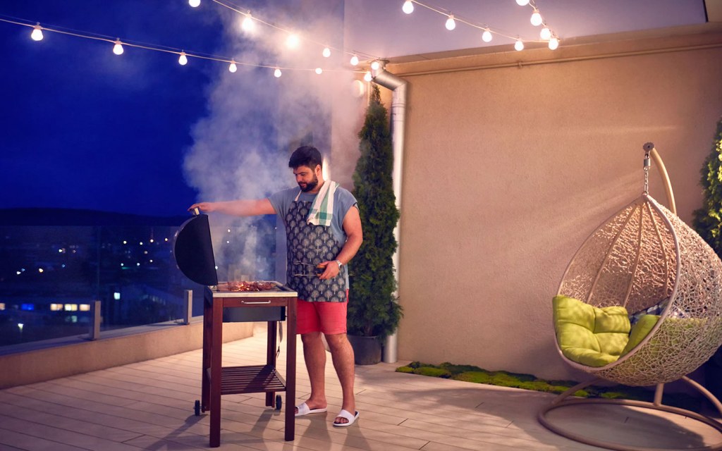 منطقة شواء في تصميم روف منزل