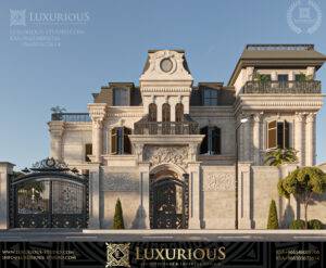 Classic facade design for a luxury palace in Dammam