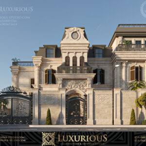 Classic facade design for a luxury palace in Dammam