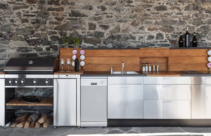 ما هي أبرز أنماط تصميم مطبخ خارجي